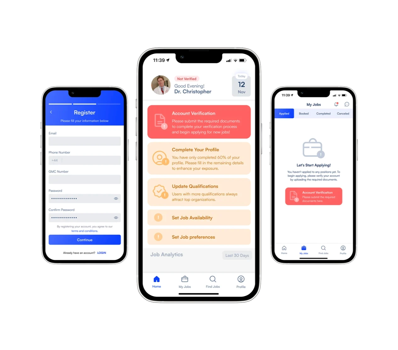 Effortless Registration screen