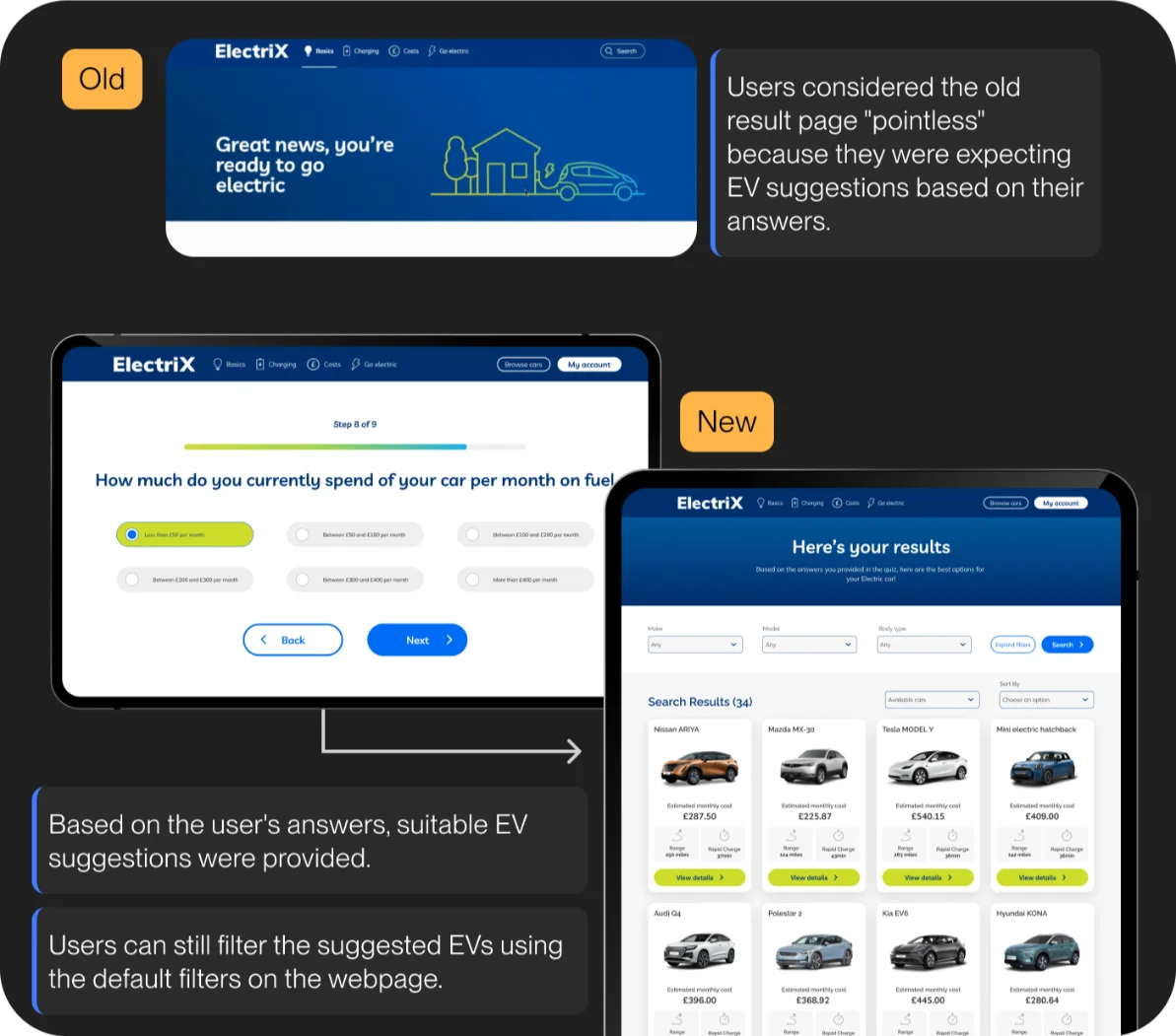 Lifestyle quizzes screen