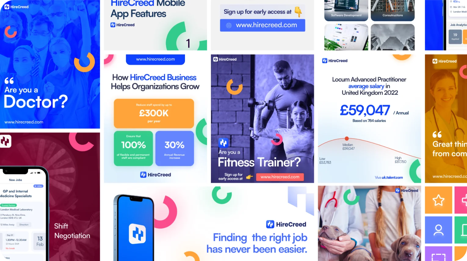 HireCreed brand application