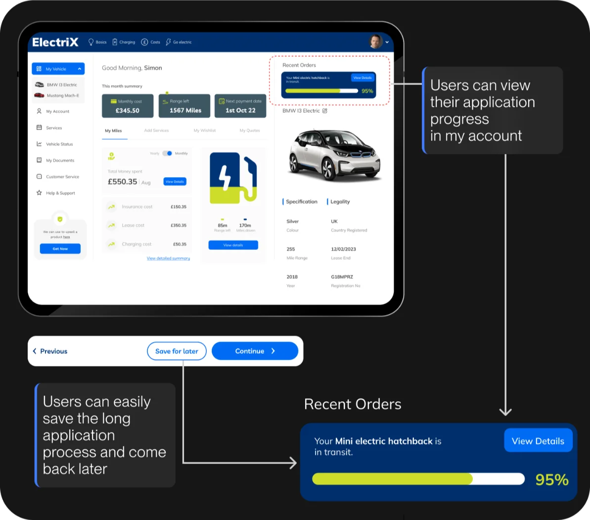 Enquire now screen